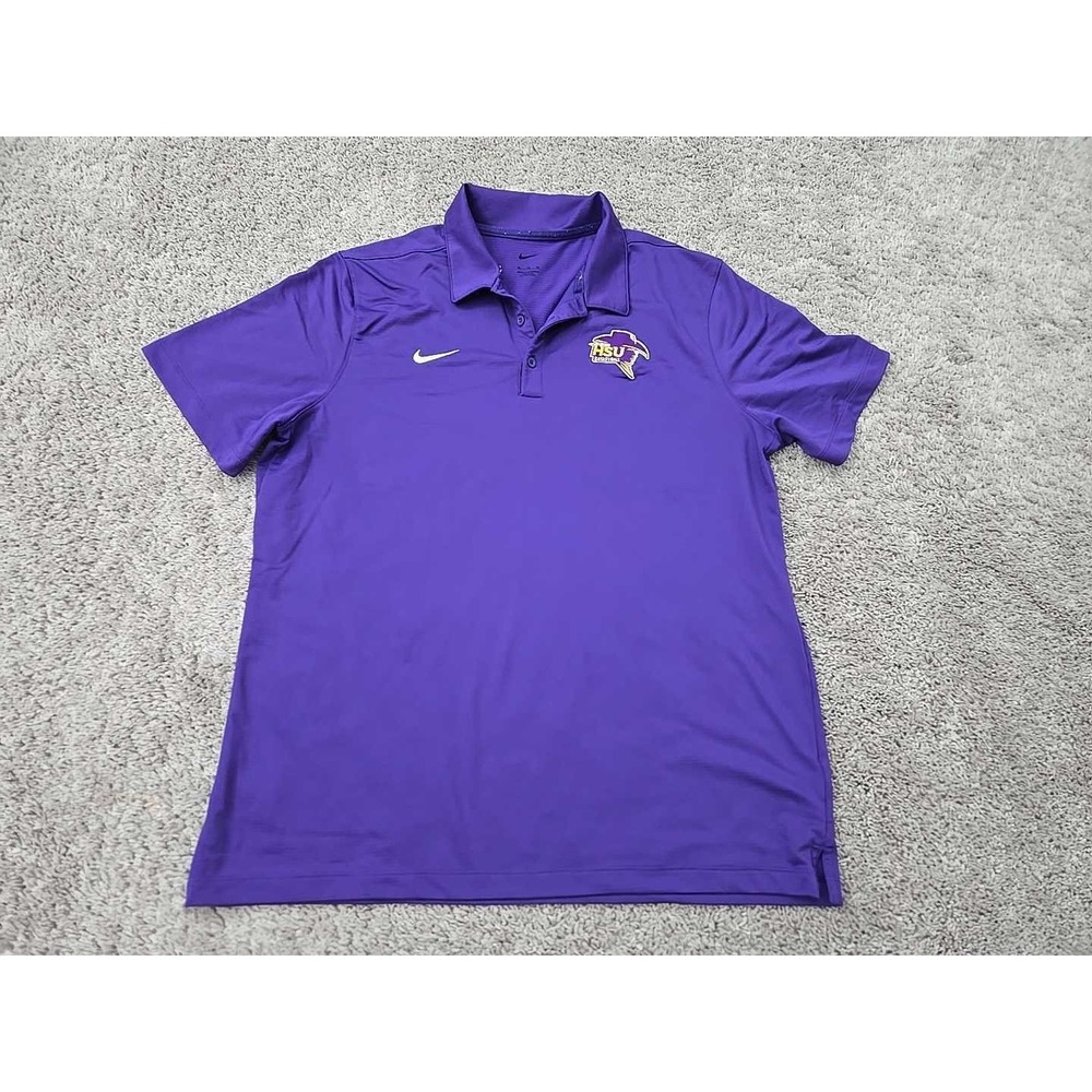 Hardin-Simmons University Cowboys Polo Shirt Mens XL NCAA Basketball Nike Purple